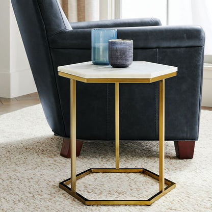 Hexagonal designer Marble table